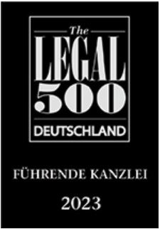 Legal 500 Deutschland 2023 – Patentrechtsstreitigkeiten: Rechtsanwälte